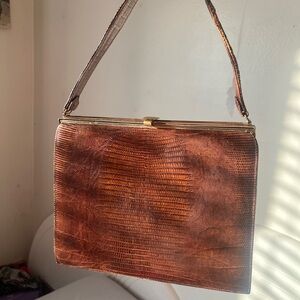 Vintage Lizardskin Handbag